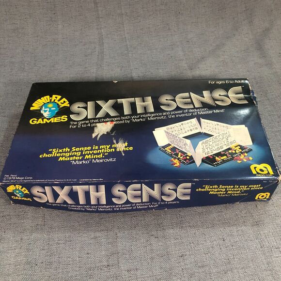 Vintage Mind Flex Games Sixth Sense Board Game 2 - 4 Players 1978 Complete - Picture 2 of 4
